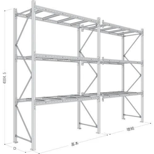 (運賃見積り)(直送品)NF パレットラック2ton用連結 P6-40Y25A208-3B