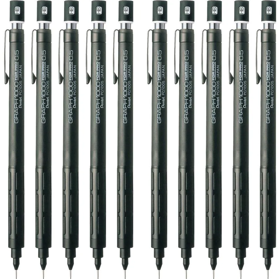 ぺんてる シャープペン グラフ1000 フォープロ 0.5mm 10本 PG1005
