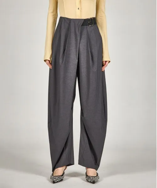 パンツ アシメタックベルトパンツ / Asymmetrical Belt Pants レディース