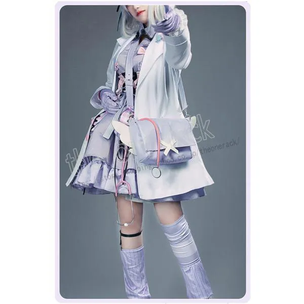 彩虹社にじさんじVtuber 健屋花那 風 コスプレ 衣装 ウィッグ 靴 ハロウィン仮装 お祭り コスチューム 変装 イベント cosplay