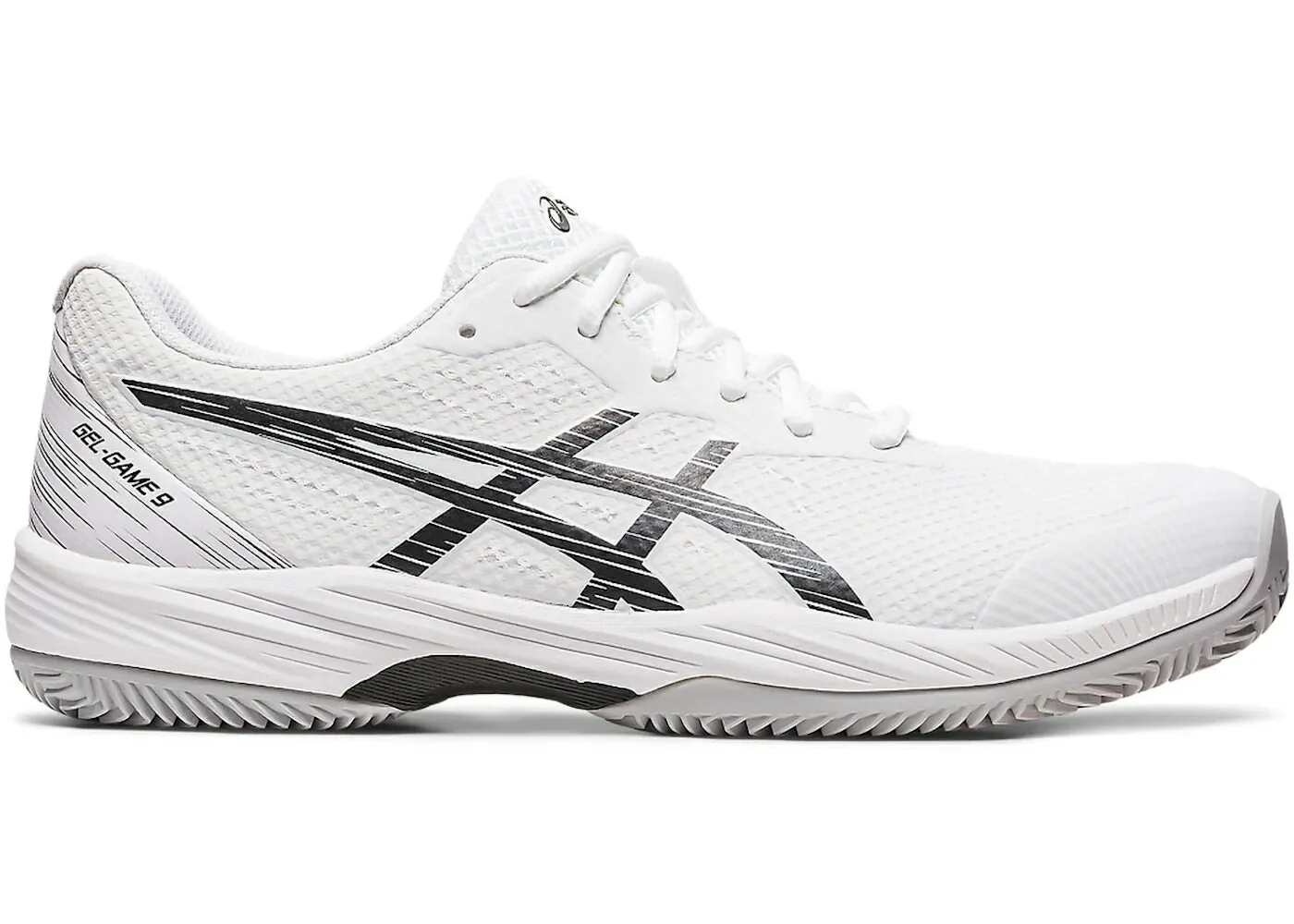 アシックス 白色 ホワイト 黒色 ブラック スニーカー メンズ ASICS GEL-GAME 9 CLAY/OC WHITE BLACK / WHITE BLACK