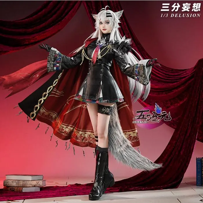 三分妄想 アークナイツ (明日方舟) arknights コスプレ 荒廃ラップランド 操機術師オペレーター 衣装 ※ウィッグ 靴 尻尾 仮面 追加可