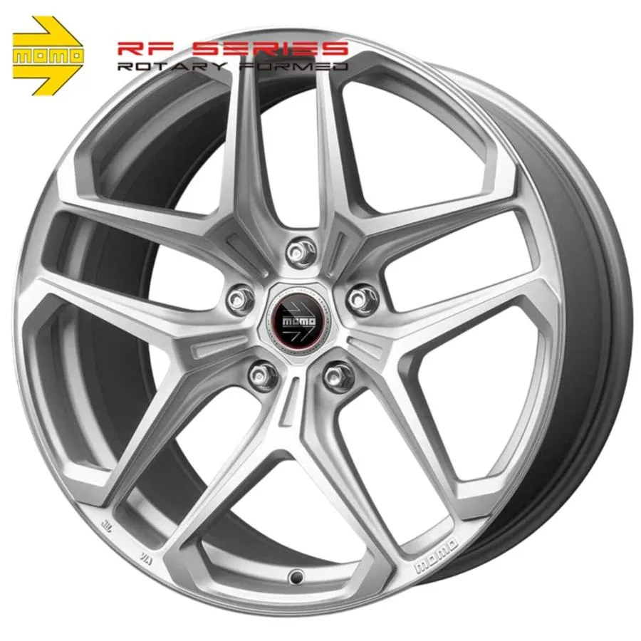 【MOMO】モモ RF-04 (アールエフ ゼロフォー) 20ｘ8.5 +45 5H/112 ハイブリッドシルバー (HS) × 1本