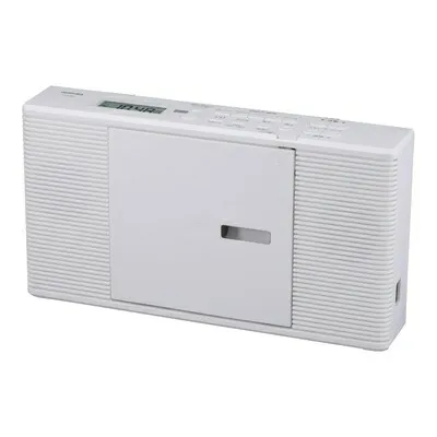 【中古】 東芝 CDラジオ TY-C260 (W) スリム \u0026 コンパクト ワイドFM対応 アルカリ乾電池対応 奥行6.2cm 語学学習機能充実モデル