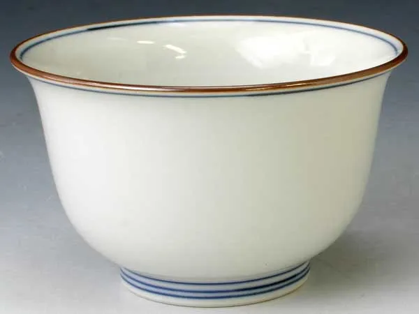 京焼・清水焼 お茶呑茶碗 QHS450 染花紋  5客セット【送料無料】