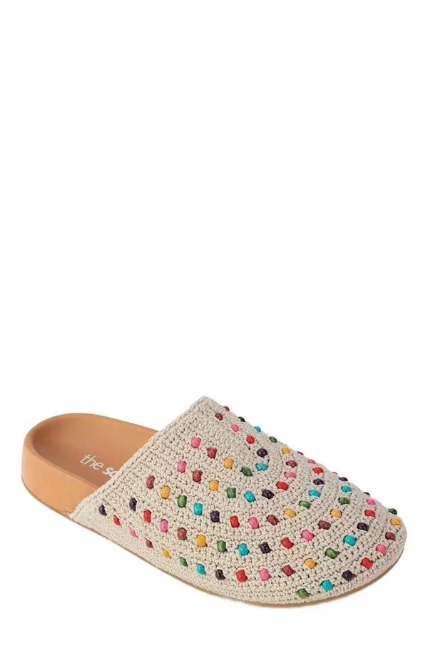 ザサック レディース シューズ サンダル The Sak Bolinas Crochet Clog Shoecru Multi Beads エクリュ