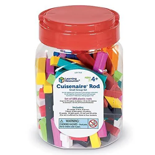 知育玩具 パズル ブロック LER7513 Learning Resources Cuisenaire Rods Small Group Set: 155 Piece Plas