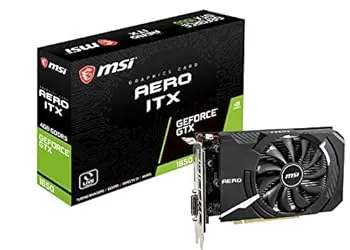 【中古】(非常に良い)MSI GeForce GTX 1650 AERO ITX 4G グラフィックスボード VD7206