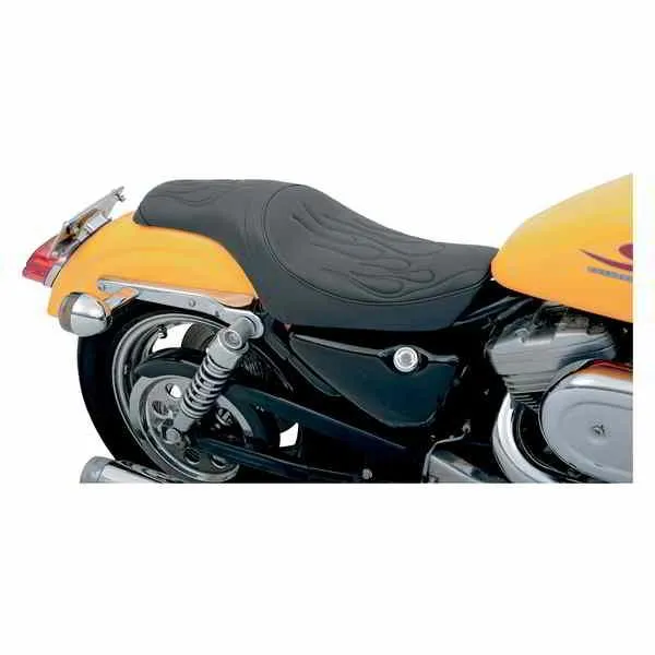 【互換品】 ドラッグスペシャリティーズ・シート プレデターシート - フレイムステッチ - XL 82-03 08040385 DRAG SPECIALTIES SEATS SEAT PREDATOR   #DRAG