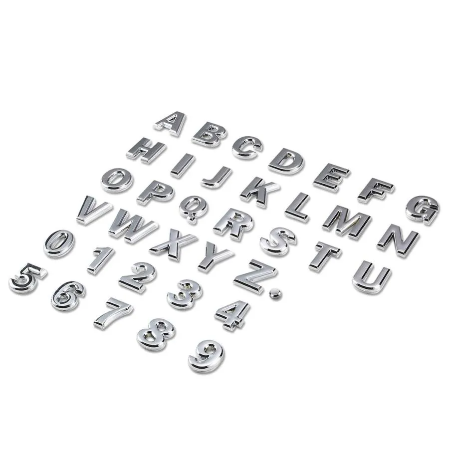 【並行輸入品】DNA Motoring EM L LETTER D SL シルバー文字メタルデカール エンブレムバッジ ステッカー 自動車 トラ