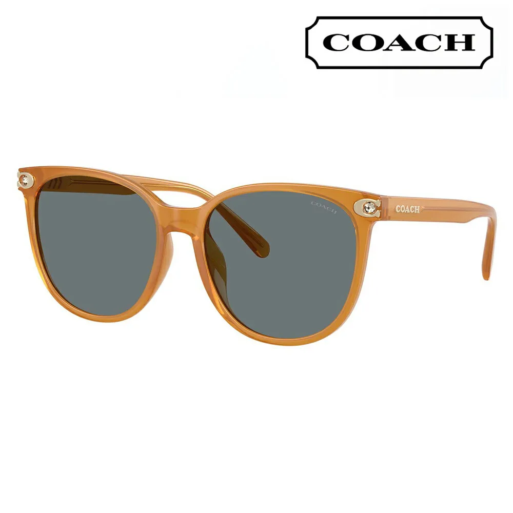 【正規品販売店】コーチ 伊達 メガネ 眼鏡 サングラス HC8414BD 585580 57 COACH CW428 ラウンド セル アジアンデザイン レディース