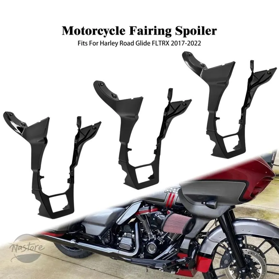並行輸入品 バイク カバー スポイラー 黒フェアリングハーレーツーリングロードグライドスペシャル限定ウルトラ fltru fltrk fltrx fltrxs 2017-2023 部