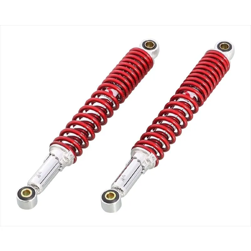 バイク  リアショックSET メッキ/RD  C50 キャブ  2ホン 520-1087120 取寄品