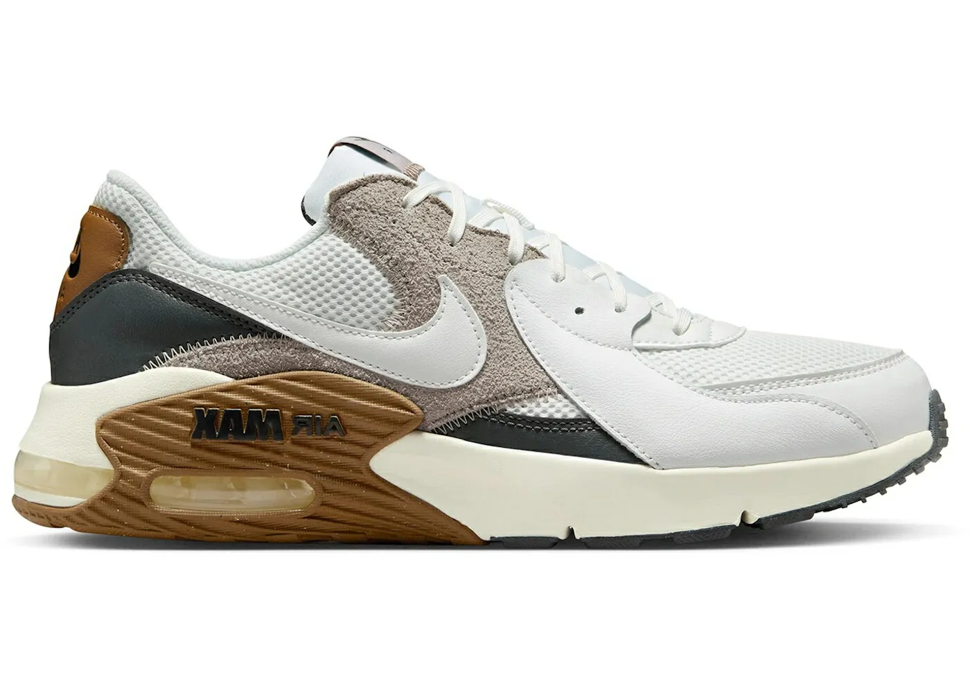 ナイキ マックス 白色 ホワイト カレッジ 灰色 グレー エアマックス スニーカー メンズ NIKE AIR MAX EXCEE SUMMIT WHITE LIGHT BRITISH TAN COLLEGE GREY / SUMMIT WHITE LIGHT BRITISH TAN