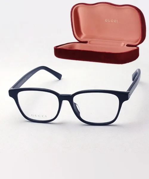 伊達メガネ メガネ 眼鏡 「GUCCI/グッチ」スクエア メガネ GG0455OA 001 メンズ レディース