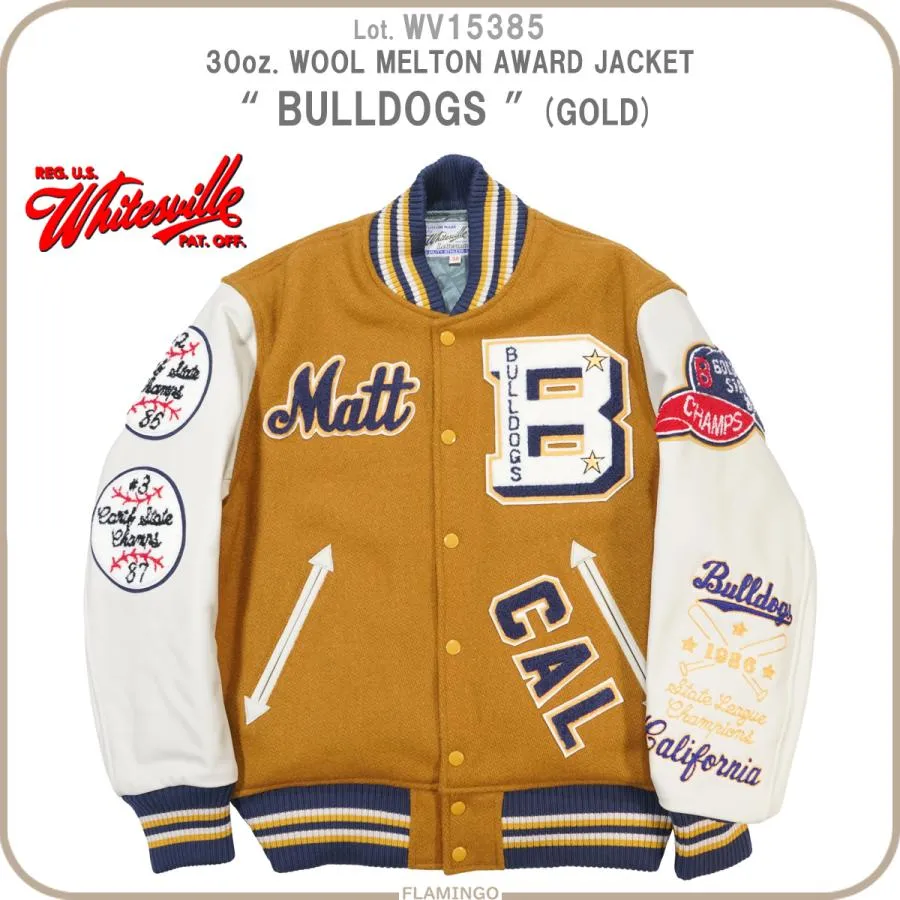 ホワイツビル Whitesville WV15385 30oz ウールメルトン アワードジャケット BULLDOGS