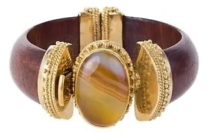 【送料無料】ジュエリー・アクセサリー ブリジットオブボッホシセロブラウンブレスレットグロスbrigitte di bochcicero bracciale marrone gross