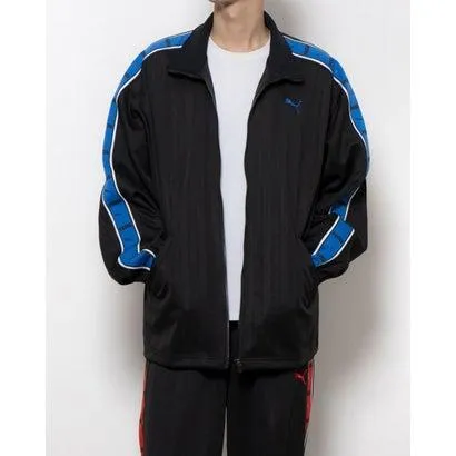プーマ PUMA メンズ 長袖ジャージジャケット SHADOW STRIPE ニットジャケット_ 527754 （PUMA Black-PUMA Te