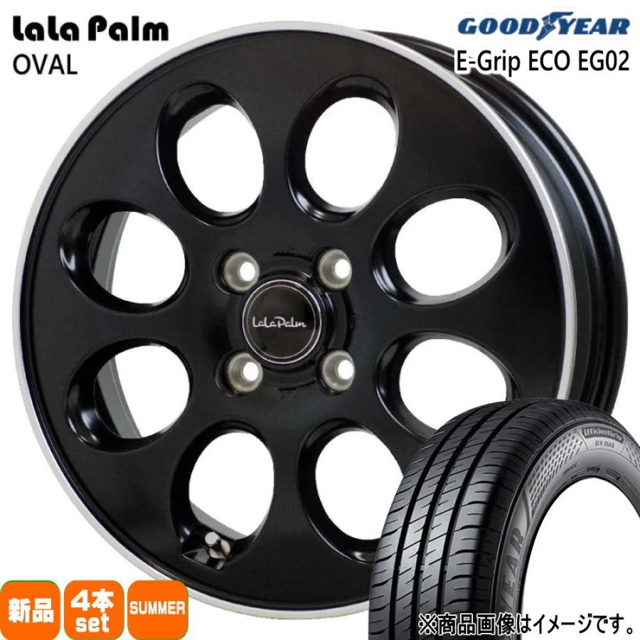 軽自動車 ハスラー デリカミニ4WD ハイゼット グッドイヤー 165/65R14 79S EfficientGrip ECO EG02 夏用 サマータイヤ LaLaPalm OVAL
