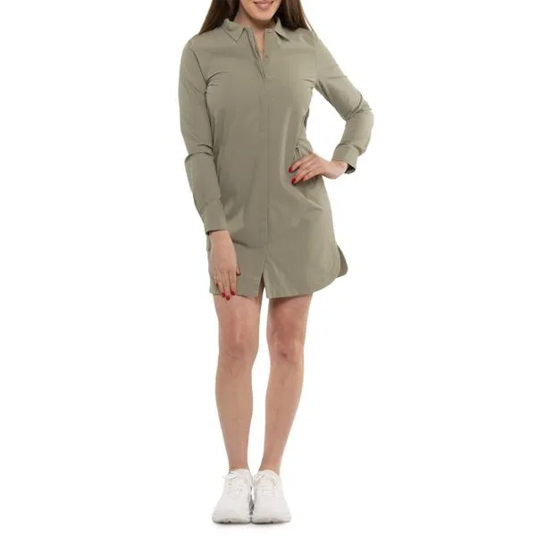 ロル レディース トップス ワンピース シャツ Lole Olivie Tech Shirt Dress - Long Sleeve Hazel - V814