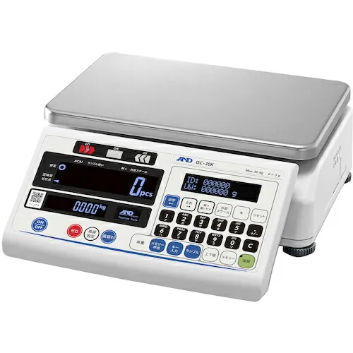 A＆D ( エー・アンド・デイ ) 個数計 ひょう量30kg×計数可能最小単重1/0.05g ( GC-30K )