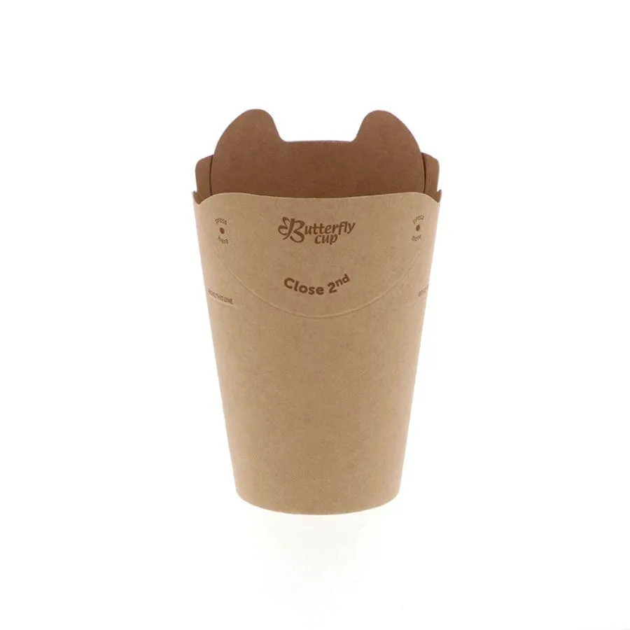 バタフライカップ 6オンス(180ml) 800個 ホット シングル 未晒無地 4535237 ※沖縄・離島 送料別途 ※個人宅不可