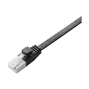 【中古】【輸入品・未使用】エレコム EU RoHS指令準拠 ツメ折れ防止フラットLANケーブル(Cat6)/10.0m/ブラック LD-GFT/BK100 AV デジモノ パソコン 周辺機器 ACアダプタ OA