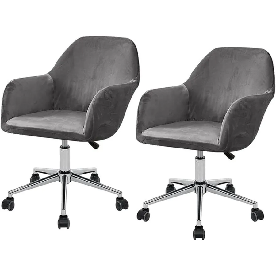 【並行輸入品】Office Chair Cover Velvet Armchair Slipcover Wing Back Chair Cov