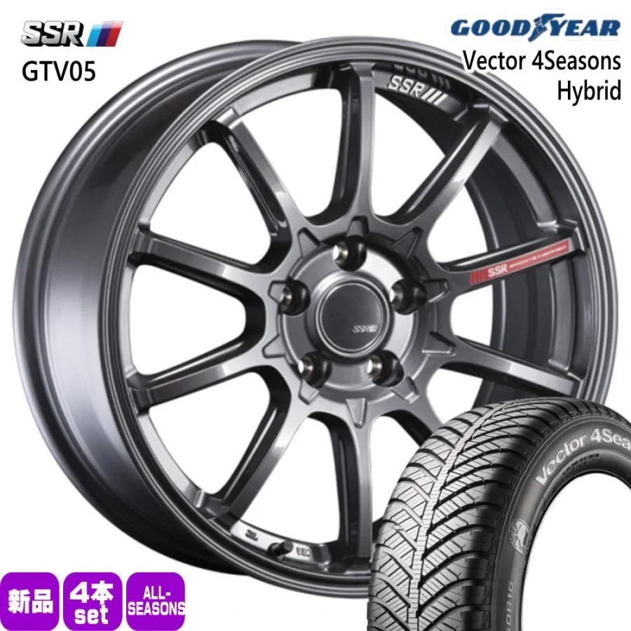 195/60R17 90H グッドイヤー Vector 4Seasons Hybrid 夏冬兼用 オールシーズンタイヤ GTV05 トヨタ ライズ/ダイハツ ロッキー 17インチ