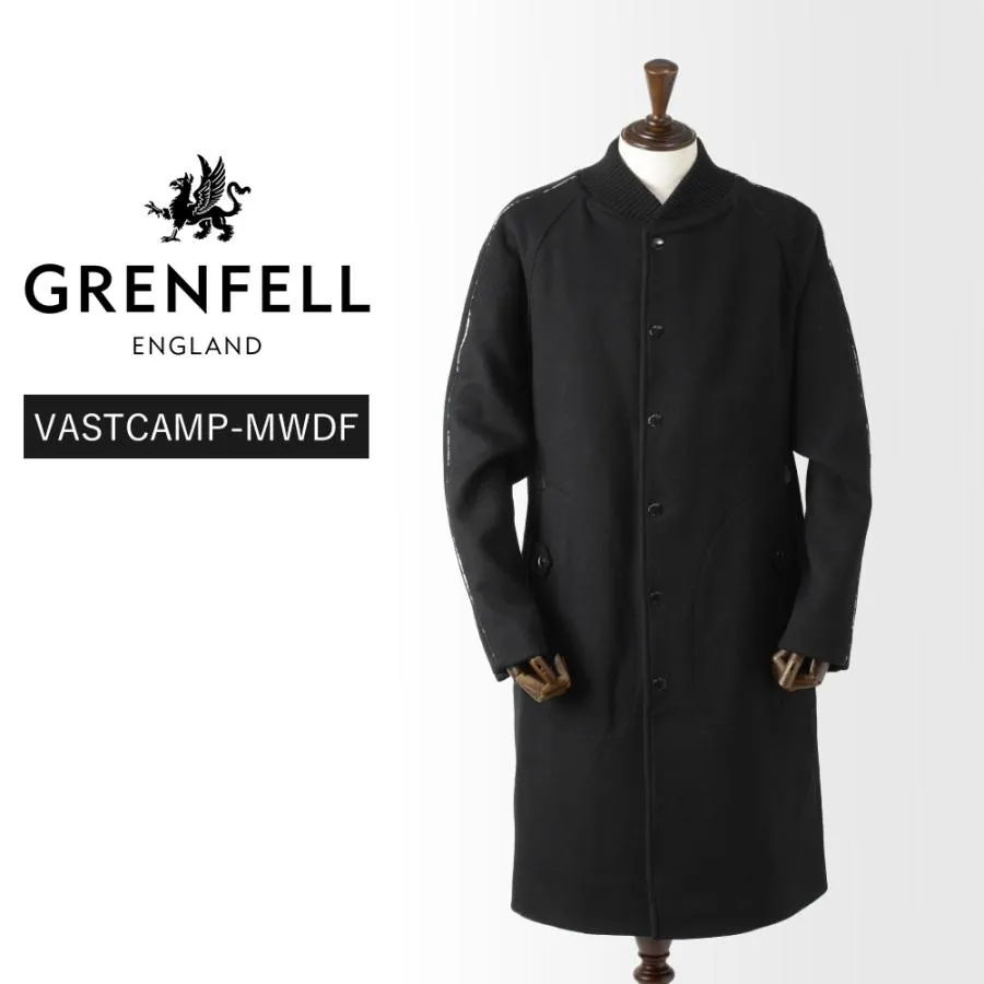 【40%OFF/定価217,800円】グレンフェル 新品 コート VASTCAMP-MWDF 38 ブラック ウール：100％ 国内正規品 英国製 キャンベル GRENFELL #f10109 GF38