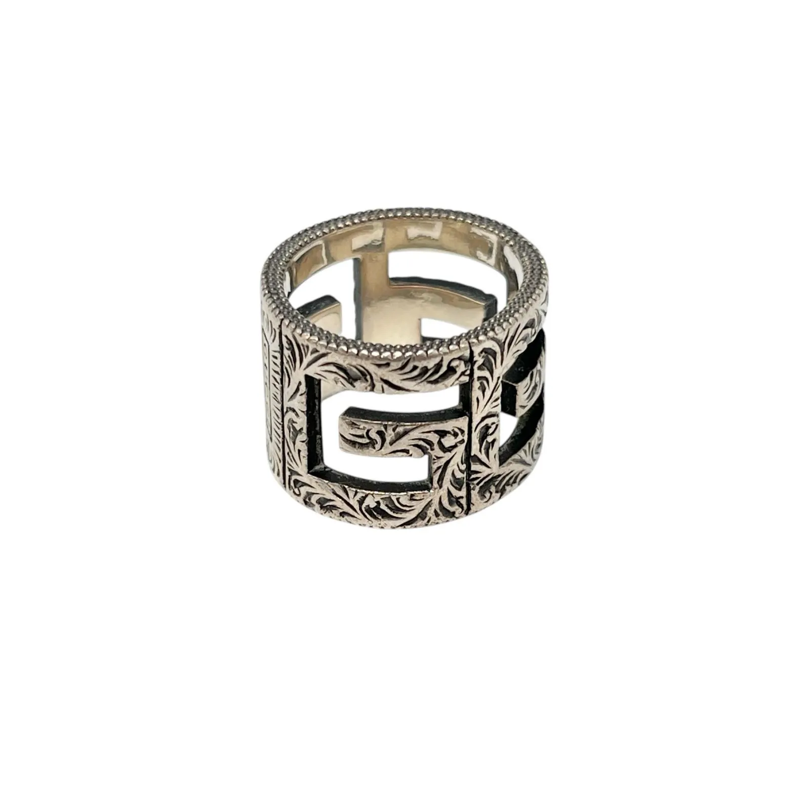 グッチ GUCCI リング・指輪 スクエアG アラベスク シルバー925 メンズ
