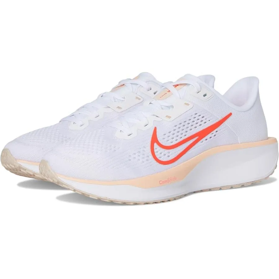 ナイキ Nike Quest 6 レディース スニーカー White/Bright Crimson/Washed Coral/Summit White