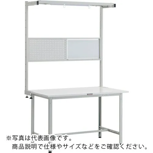 TRUSCO ( トラスコ中山 ) 軽荷重作業台(300kg)AE型 1200X900XH1948(全高) ツールハンガーフルセット付 ホワイト色 ( AE-1209THFS W ) トラスコ中山(株) 【メーカー取寄】