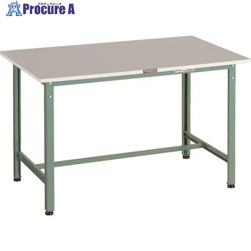 TRUSCO 軽荷重作業台(300kg)RAE2型 RoHS2対応天板 1200X600XH740 グリーン色 RAE2-1260 1台 ■▼161-1307