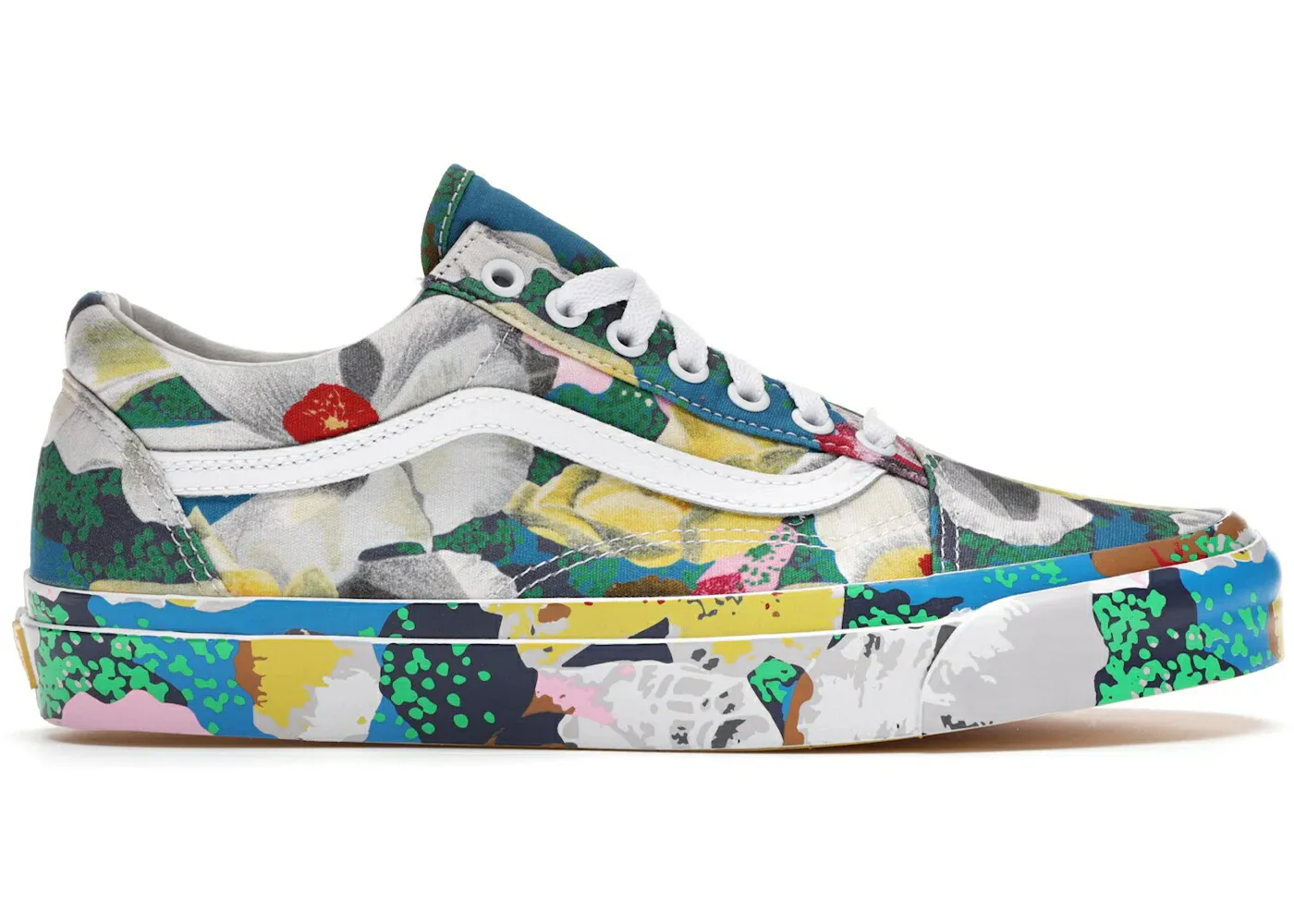 ヴァンズ バンズ 黄色 イエロー 白色 ホワイト オールドスクール スニーカー メンズ VANS OLD SKOOL KENZO FLORAL YELLOW / FLORAL YELLOW TRUE WHITE