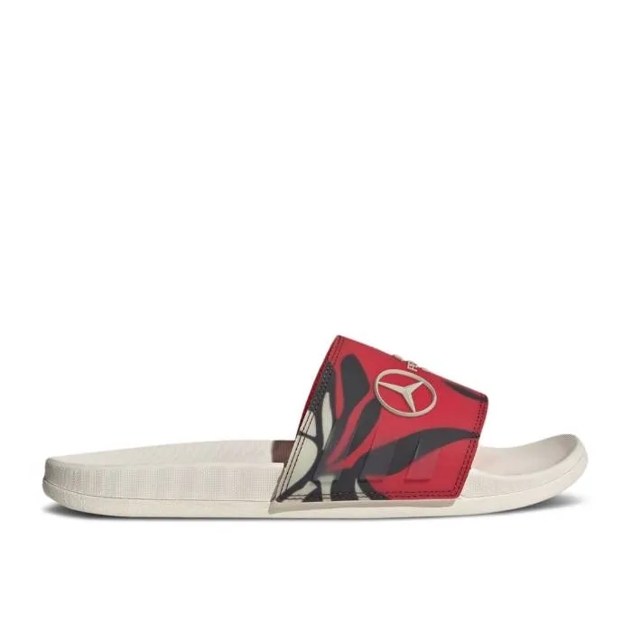アディダス Adidas 【 Mercedes-Amg Petronas Formula One Team X Adilette Comfort Slide Miami Grand Prix Pack Men Turbo/Aurora Ruby/Beige 】 Team チーム アディレッタ Slide サンダル グランド プリックス メンズ ターボ ベー