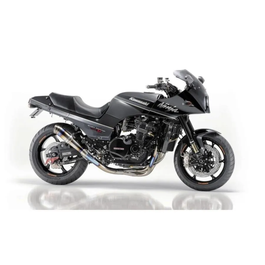 NITRO RACING ナイトロレーシング 4in1 機械曲げチタンEXマフラー【HEAT-POLISH】 サイレンサー長：365ｍｍ GPZ750R Ninja GPZ900R KAWASAKI カワサキ マフラー