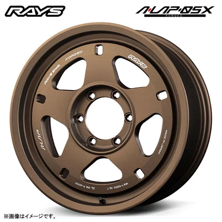 18インチ 5H139.7 7J 7J+8 5穴 ホイール 【1本単品 新品】 マットガンブロンズ (MZ) A-LAP-05X  送料無料 レイズ