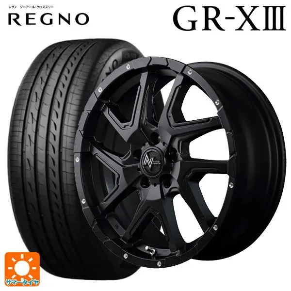 送料無料 サマータイヤホイール 4本セット 225/40R18 92W XL ブリヂストン レグノ GR-X3 正規品 # エムアイディー ナイトロパ