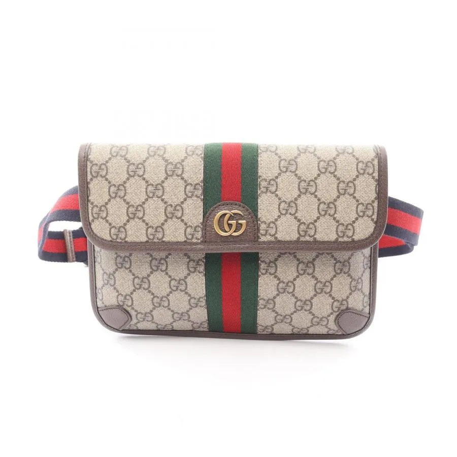グッチ GUCCI オフィディア GGスプリーム スモール ウエストバッグ ボディバッグ バッグ PVCコーティングキャンバス ベージュ系 75259