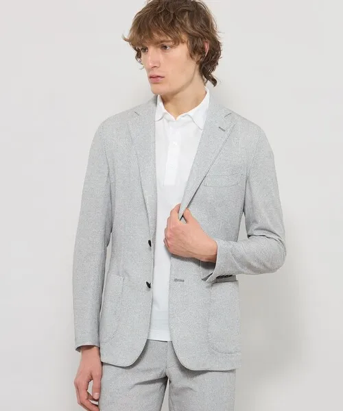 ジャケット テーラードジャケット 「WEB・一部店舗限定」「BREASY JACKET」メランジメッシュジャージーセットアップジャケット メンズ