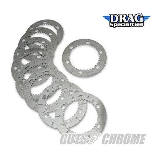 スポーツスターXL（1971〜84年） クラッチスチールプレート8枚 DRAG SPECIALTIES（ドラッグスペシャリティーズ）