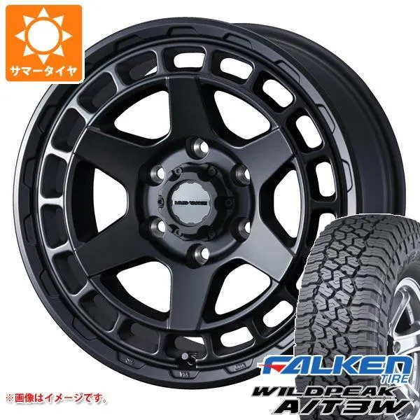 5本セット FJクルーザー 10系用 サマータイヤ ファルケン ワイルドピーク A/T3W LT285/70R17 116Q マッドヴァンスX タイプS 8.0-17
