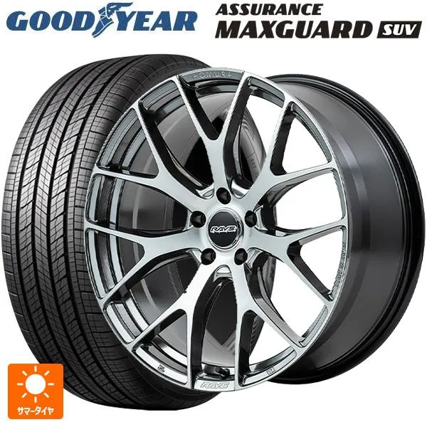 在庫有 トヨタ アルファード(40系)用 225/55R19 99V グッドイヤー アシュアランス マックスガード SUV ホムラ 2X7FT #
