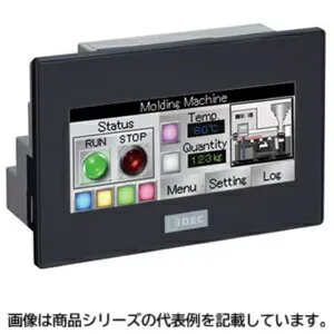 IDECFT1A形コントローラ■型式：FT1A-C12RA-B□LCD：TFTカラー□ベゼル色：ダークグレー□電源仕様：DC24V□入出力点数：12点(8/4)□出力タイプ：4点10Aリレー出力