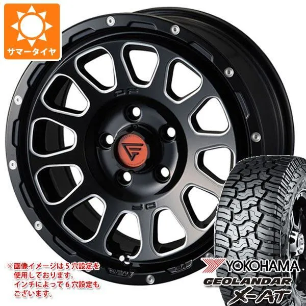 トライトン LC2T用 サマータイヤ ヨコハマ ジオランダー X-AT G016 LT265/65R17 120/117Q ブラックレター デルタフォース オーバル 8.0-17