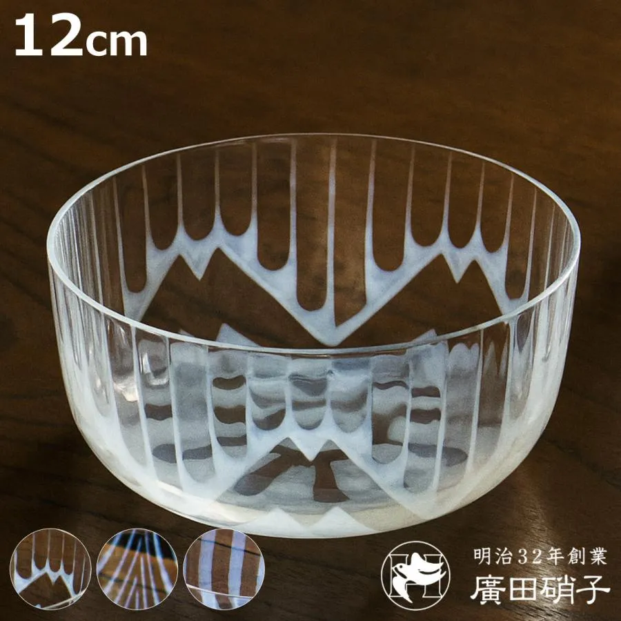 廣田硝子 大正浪漫 鉢 （ 12cm ガラス 日本製 ボウル うつわ 器 食器 ）