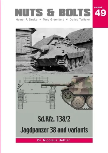 ナッツ＆ボルト Sd.Kfz.138/2 駆逐戦車38 ヘッツァーとその派生型 模型資料本 Vol.49