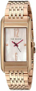 【送料無料】腕時計 テッドベーカーアナログウォッチゴールドトーンスチールブレスレットローズted baker womens rectangular analog watch rose goldtone steel bracelet 10031188