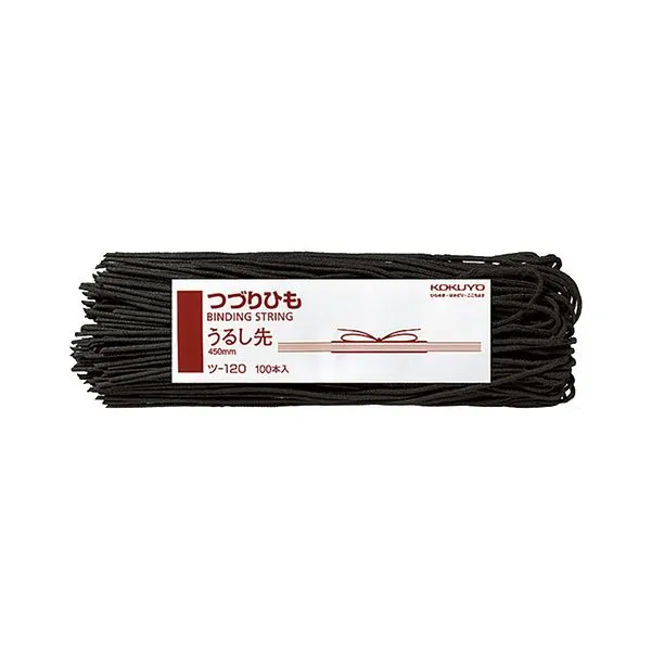 KOKUYO コクヨ つづりひも 450mm うるし先 スフ糸16本織 ツ-120 1パック(100本)  【×30セット】  【 セット販売 まとめ買い 割引 オフィス 文房具 文具 業務用 オフィス用品 】  文具 オフィス用品 ファイル クリアケース クリアファイル